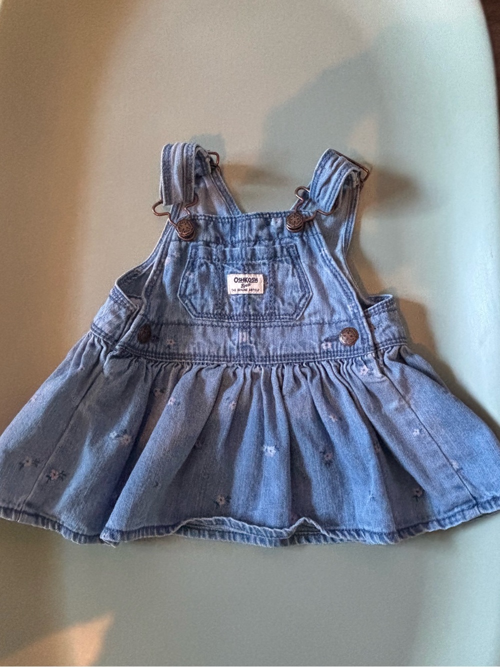 OshKosh B'gosh Light Blue Denim Overall Skirt